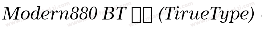 Modern880 BT 粗体 (TirueType) (mfgpct字体转换
